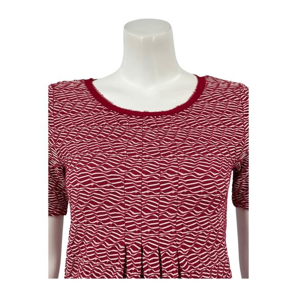 Maeve Anthropologie Dress Womens XS Red Dora Textured Mini Holiday Date Nite - Picture 2 of 9